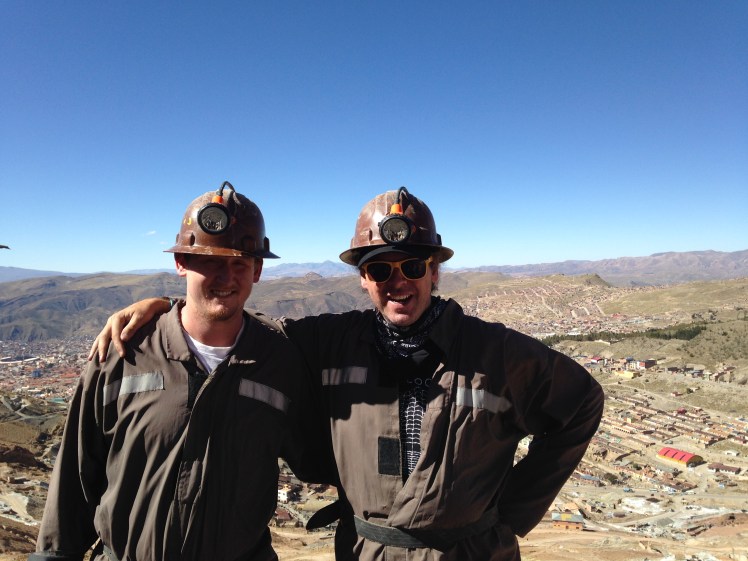 Caleb and I after surviving the mines