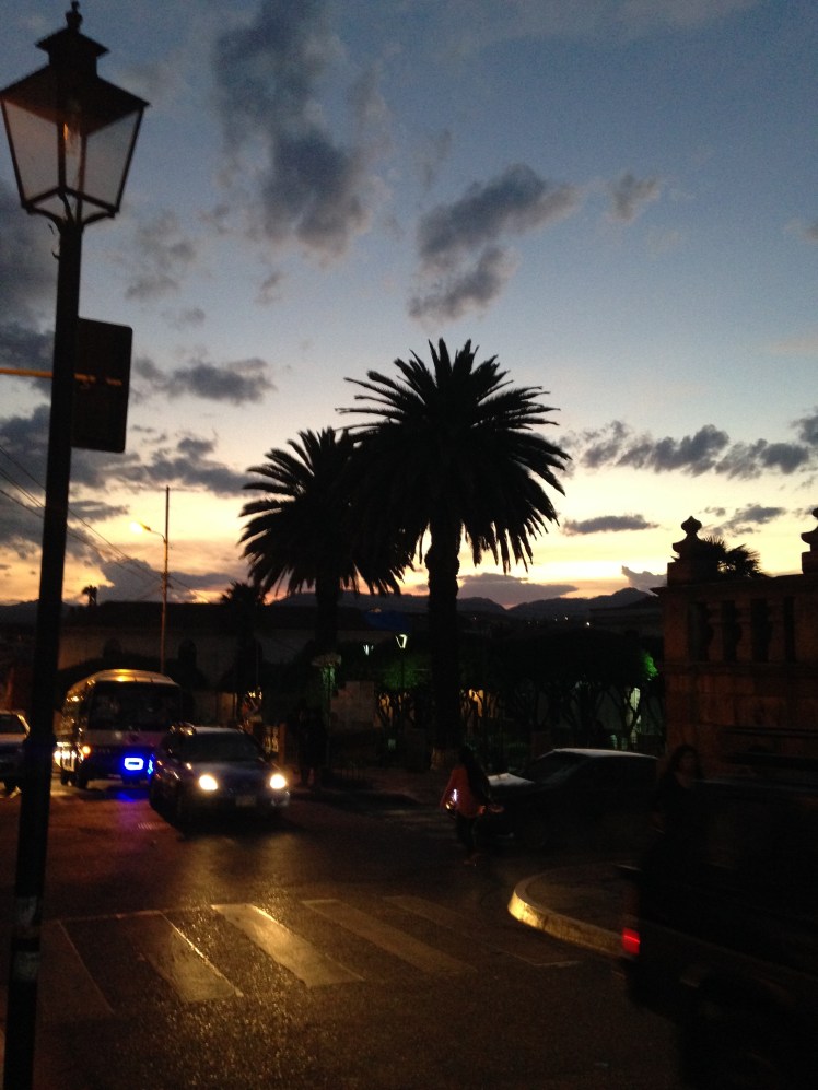 Sucre at dusk