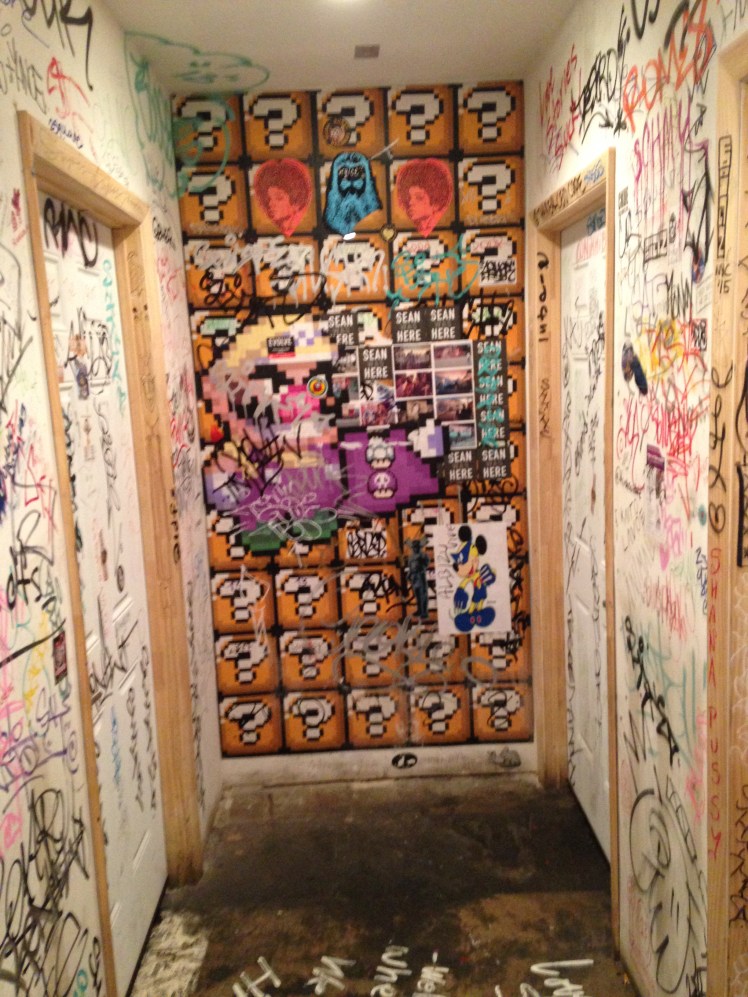 Waiting for toilet in Wood